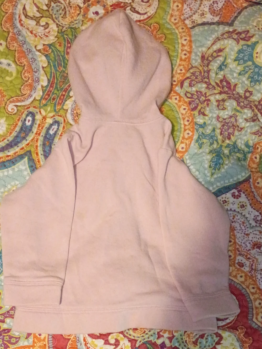 Old Navy Light Pink Girls' Hooded Zip Sweatshirt